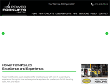 Tablet Screenshot of powerforklifts.co.nz